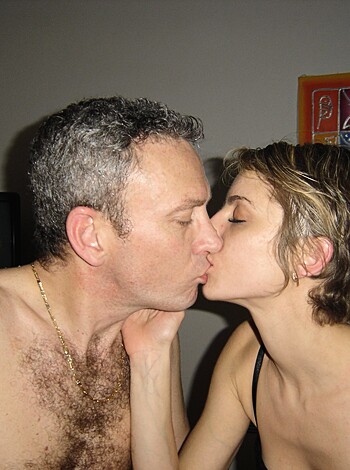 "A fucking nude couple sucking face while watching the telly."