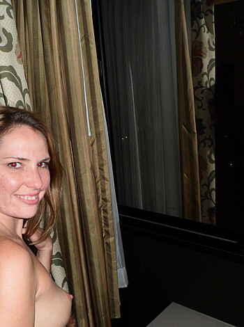 Vulgar description: "Look at this fucking hot bitch's naked ass reflected in the goddamn mirror, jerking off to her tits and pussy."