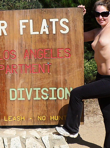 "Hey asshole, take a good look at this picture- it's a bitch in her birthday suit standin' next to that fuckin' sign at Henninger Flats."