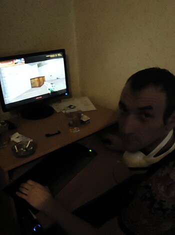 "This motherfucker is using his goddamn computer."