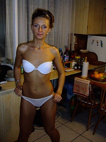 A hot chick in a skimpy bathing suit.