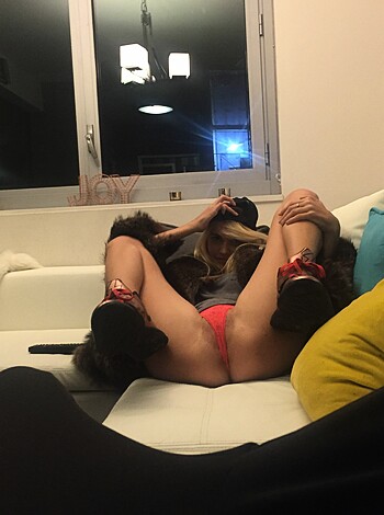 "Check out this shitty pic of some chick's ass cheeks and legs on top of a dude's face, banging her sweet box."