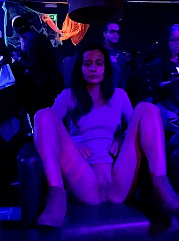 "Fucking hot blonde chick flashing her pussy for the camera while sitting on a chair with her legs wide open."