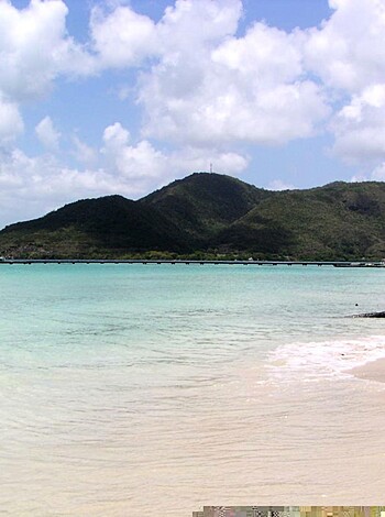 A naked man's ass is seen basking on the sandy shore of a beach.