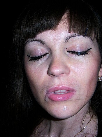 Vulgar Description: "Fucking hot chick with makeup and lingerie giving you a sexy look."