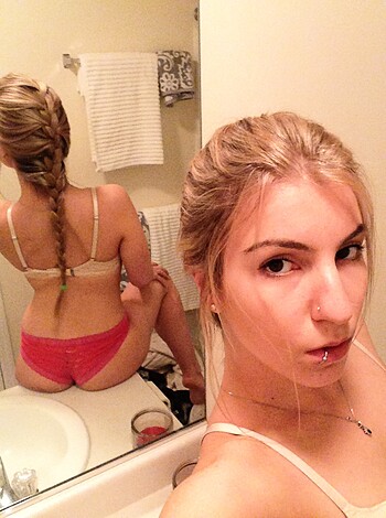 "Here's a bubble butt shot of some chick perched on a fucking sink, bro."